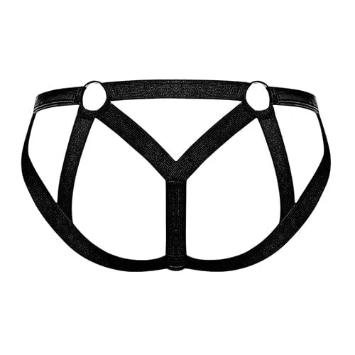 Male Power - Cage Matte Strappy Ring Jock Underwear