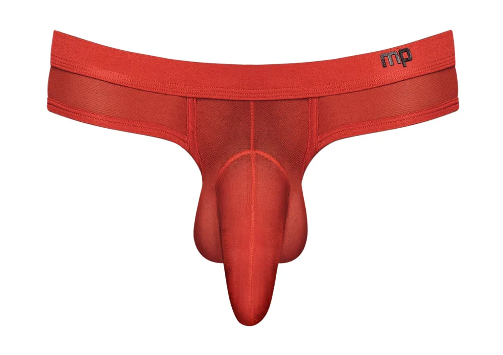 Male Power Hose Thong Red