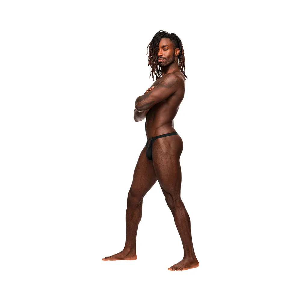 Male Power Magnificence Micro V Thong Black L/XL