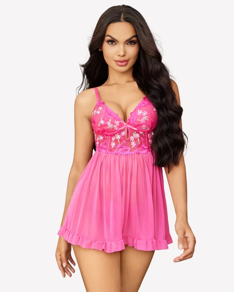 Mesh Babydoll Naughty Outfits