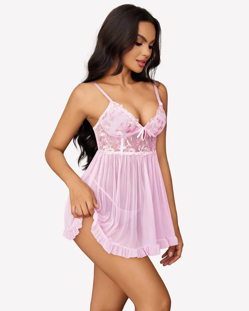 Mesh Babydoll Naughty Outfits