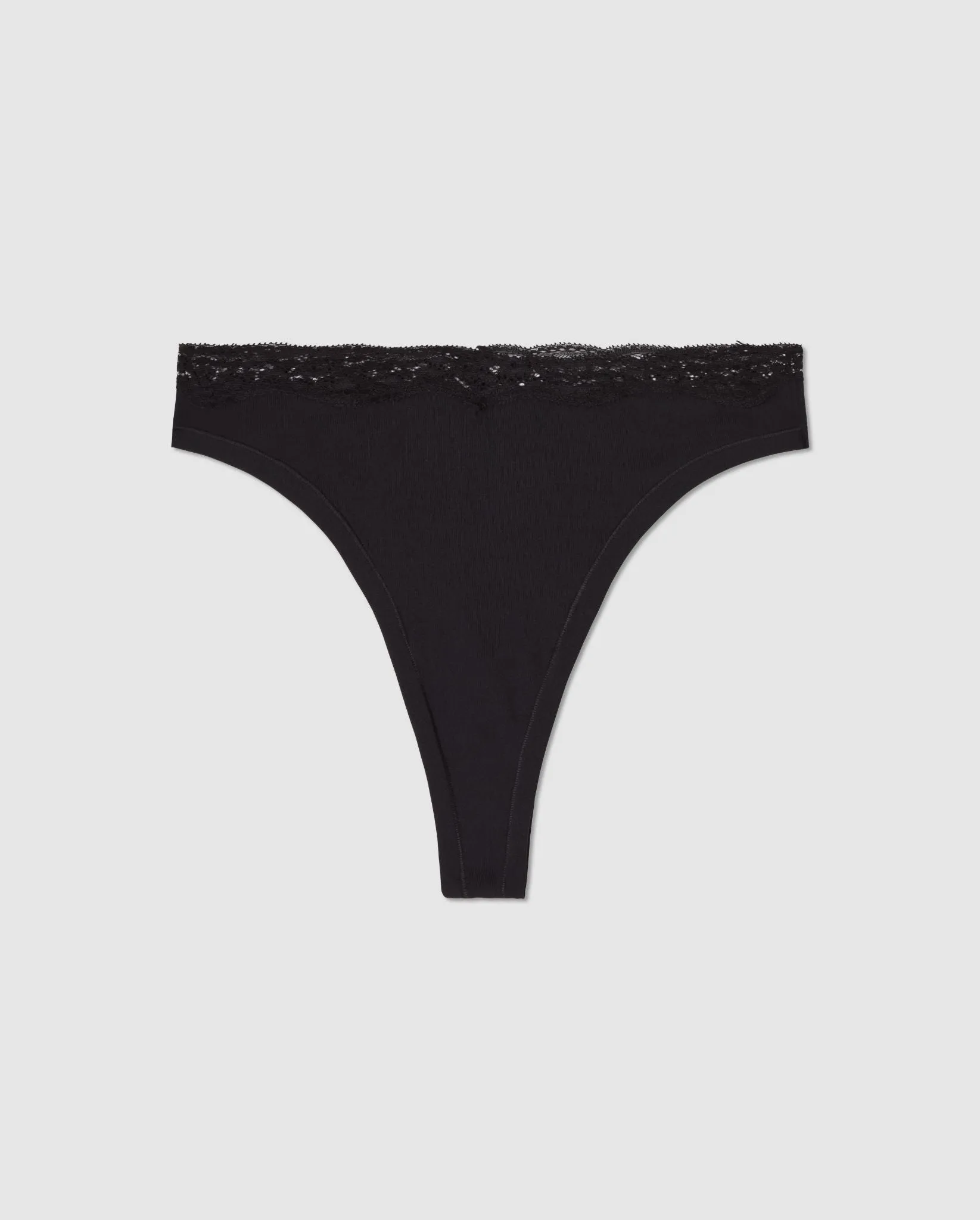 Micro Lace Thong 3-Pack Black