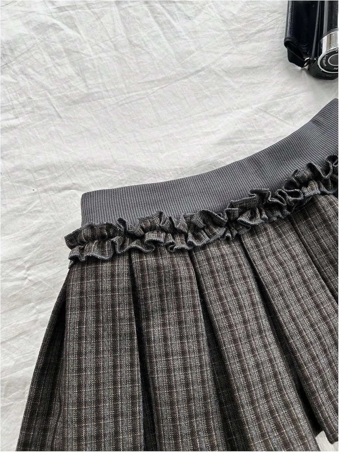 Milumia Women's Plaid Pleated Mini Skirt Low Waist A Line Skater Tennis Skirts
