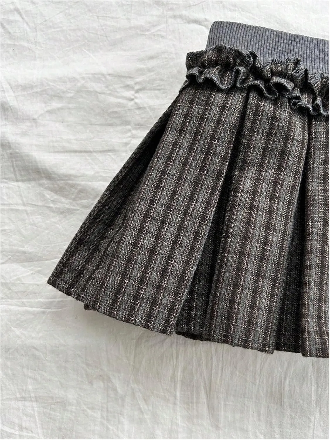 Milumia Women's Plaid Pleated Mini Skirt Low Waist A Line Skater Tennis Skirts
