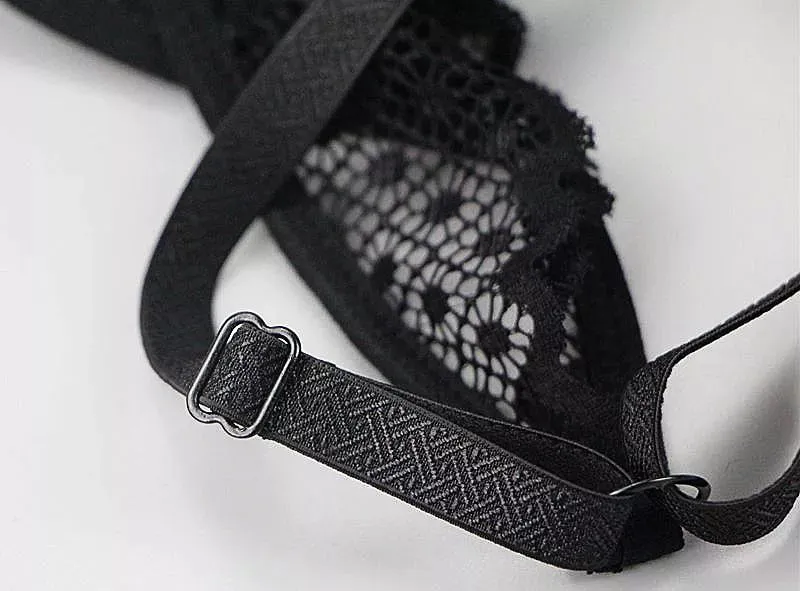 New Sexy G String Underwear For Women Embroidered Thong Hollow Out Lingerie Panties Bra Sets