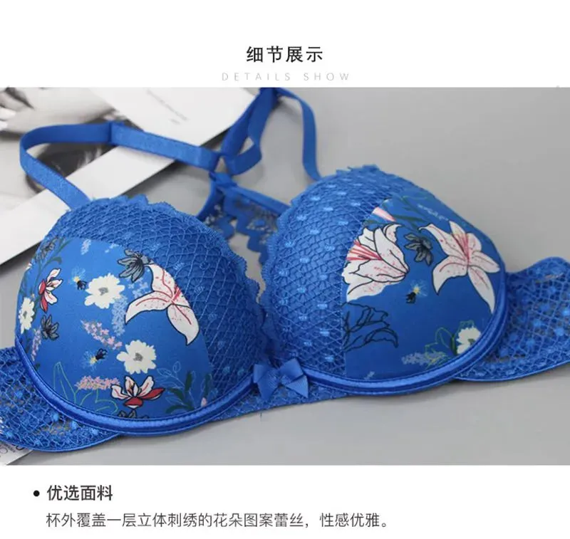 New Sexy G String Underwear For Women Embroidered Thong Hollow Out Lingerie Panties Bra Sets