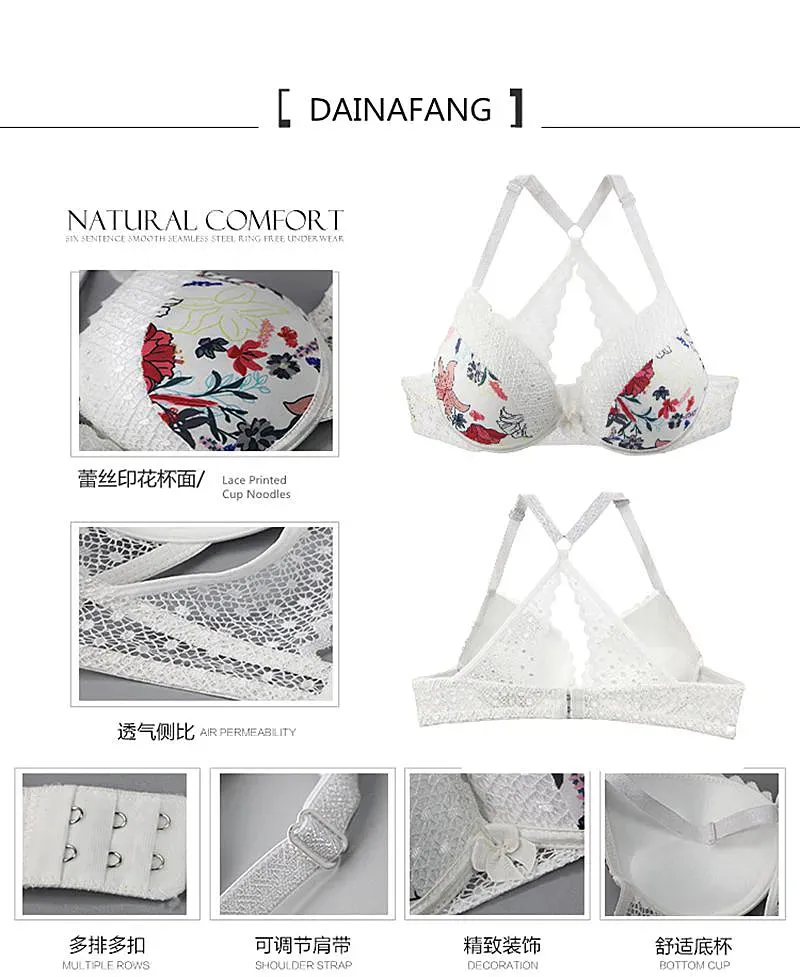New Sexy G String Underwear For Women Embroidered Thong Hollow Out Lingerie Panties Bra Sets