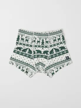 Nordic Reindeer Boys Boxers