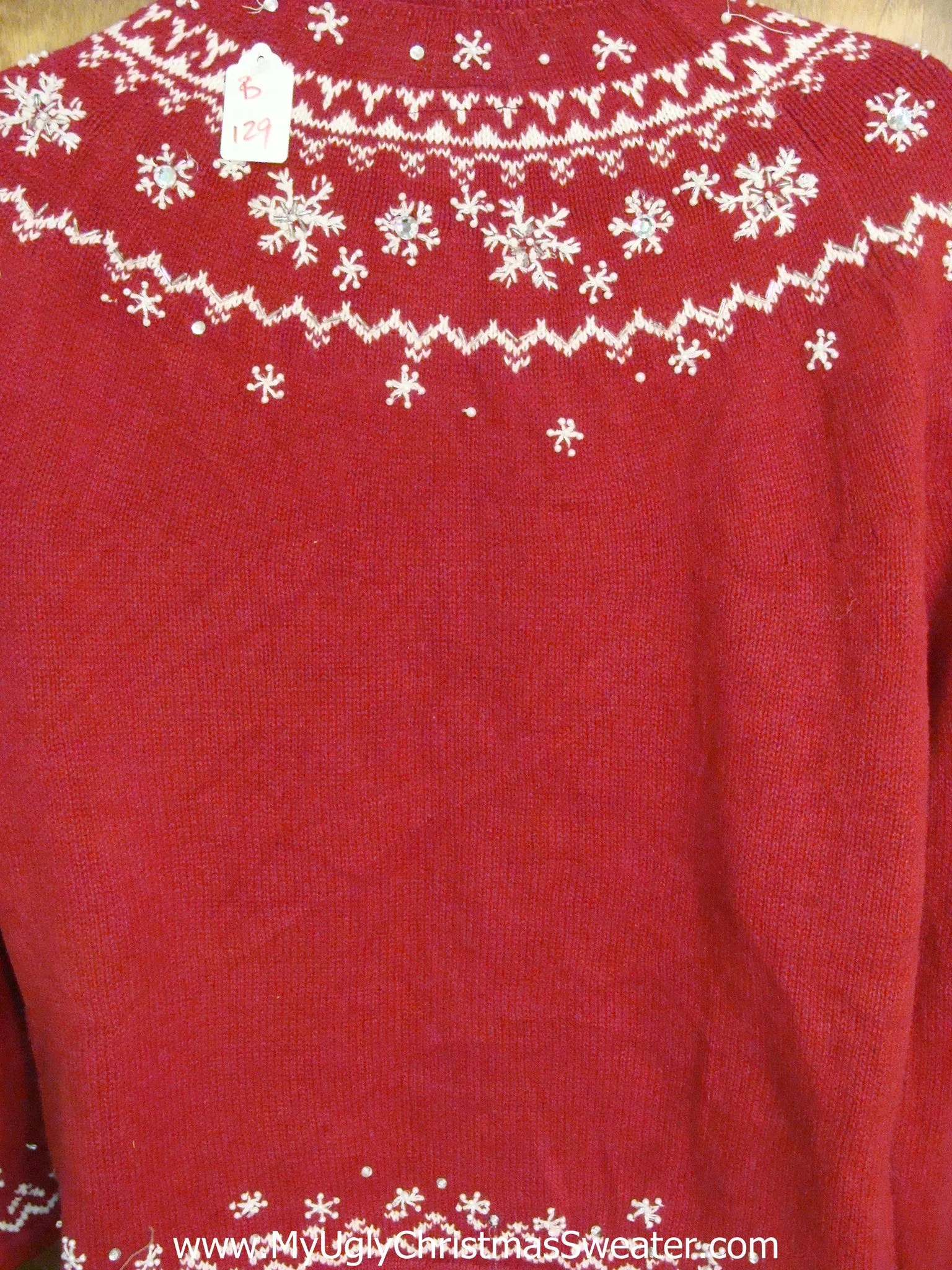 Nordic Themed Red Hottie Guy Ugly Christmas Sweater