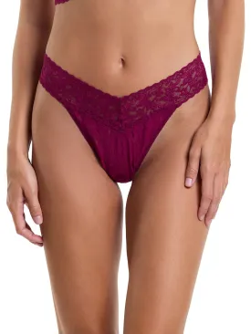 Original Rise Signature Lace Thong In Sugar Plum - Hanky Panky