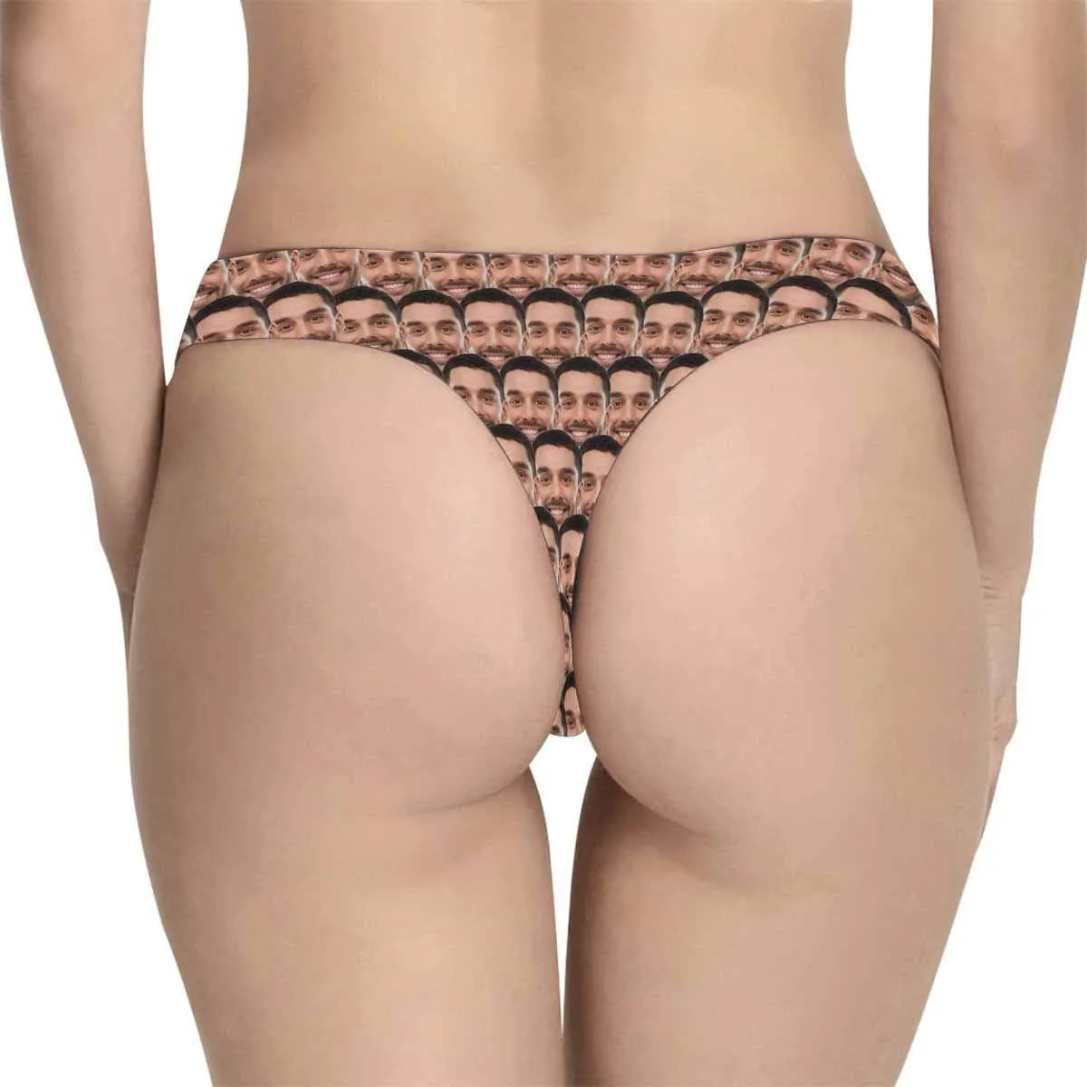 Personalized Women's Panties Custom Seamless Face Women's Thong Custom Underwear