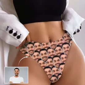 Personalized Women's Panties Custom Seamless Face Women's Thong Custom Underwear