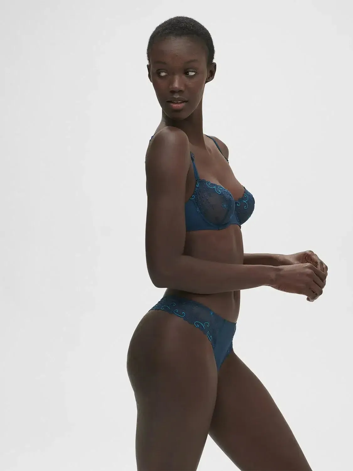 Prestige Blue Delice Thong
