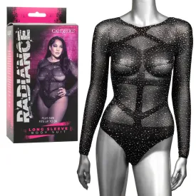 Radiance Long Sleeve Body Suit Ps Black