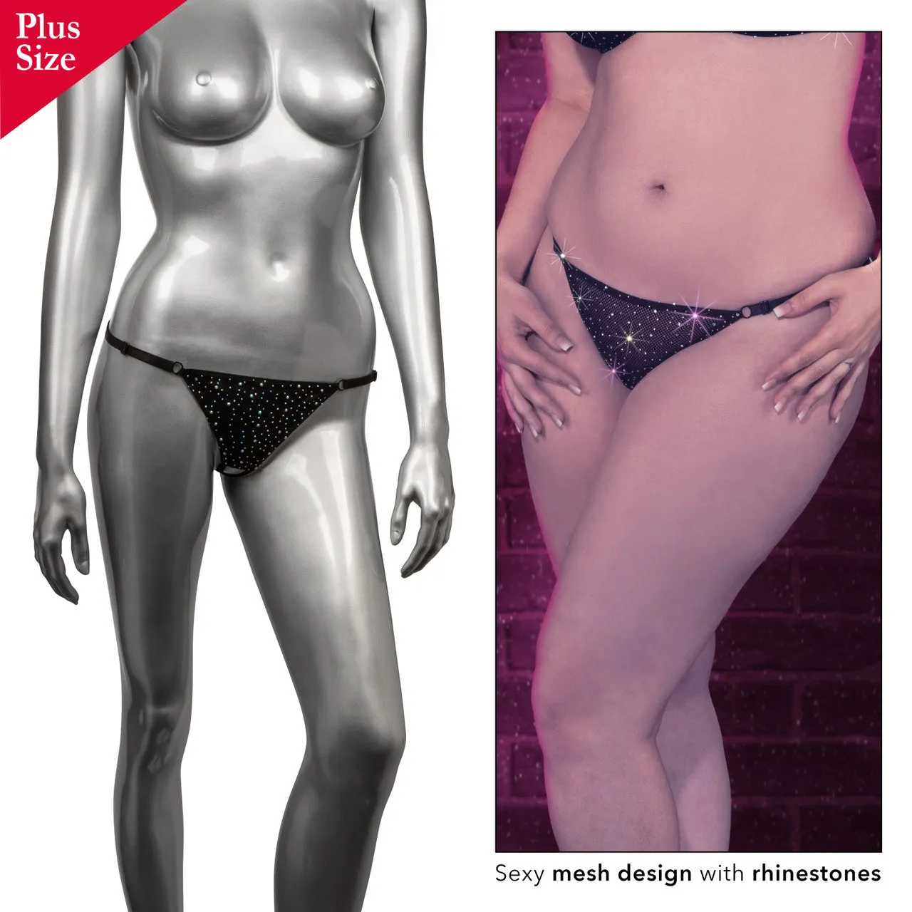 Radiance™ Plus Size Crotchless Thong