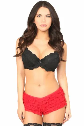 Red Lace Ruffle Panty