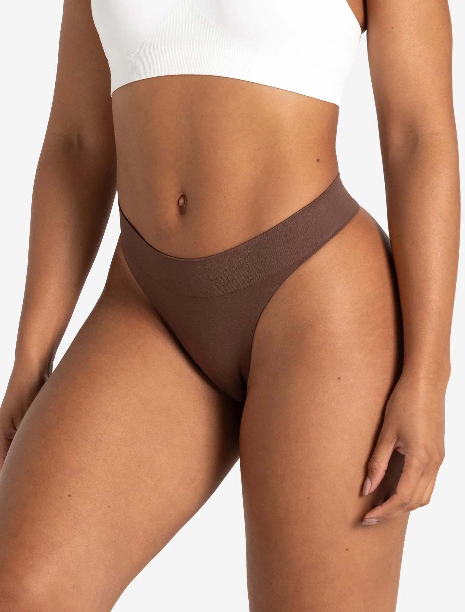 Seamless Thong - Cocoa