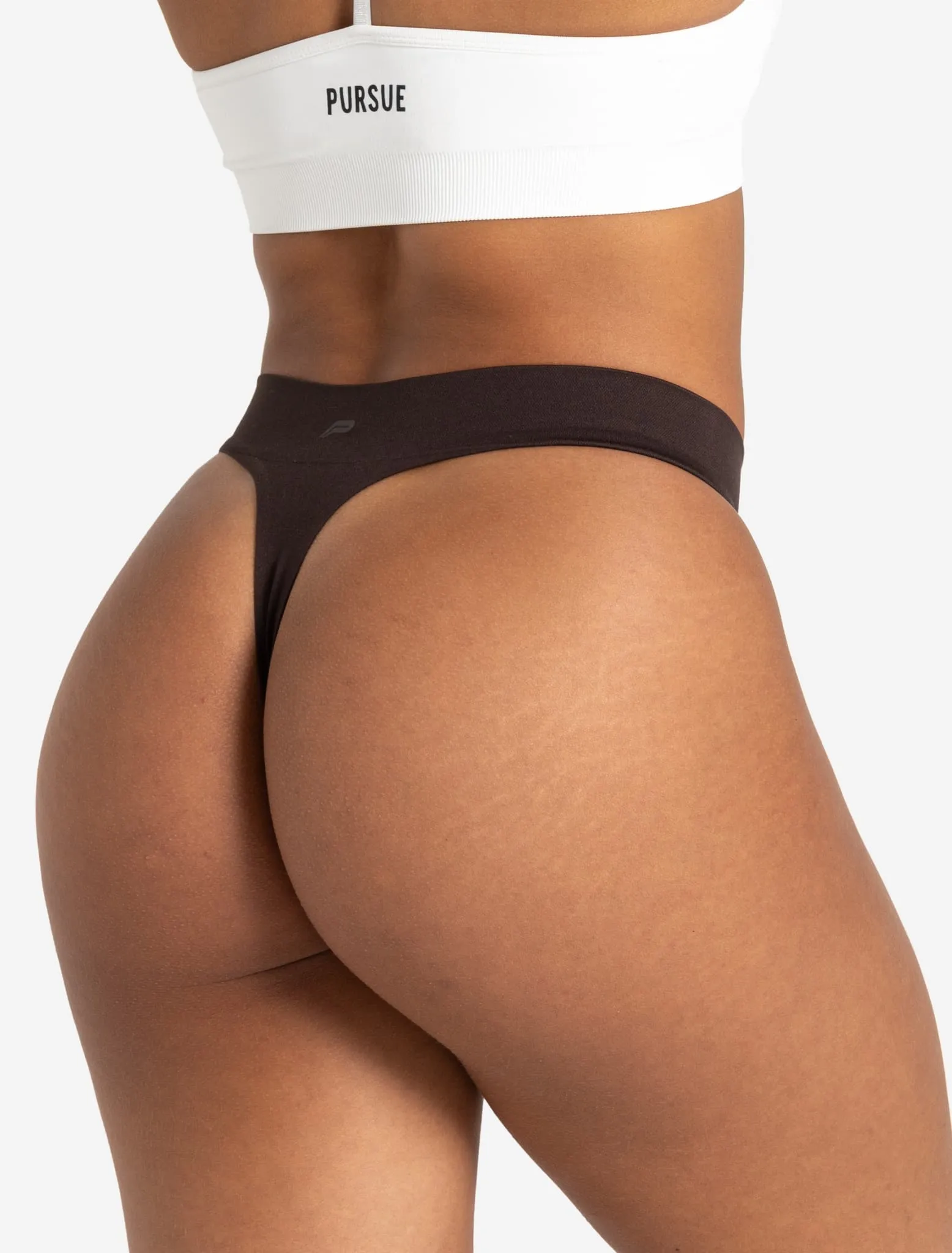Seamless Thong - Coffee Bean