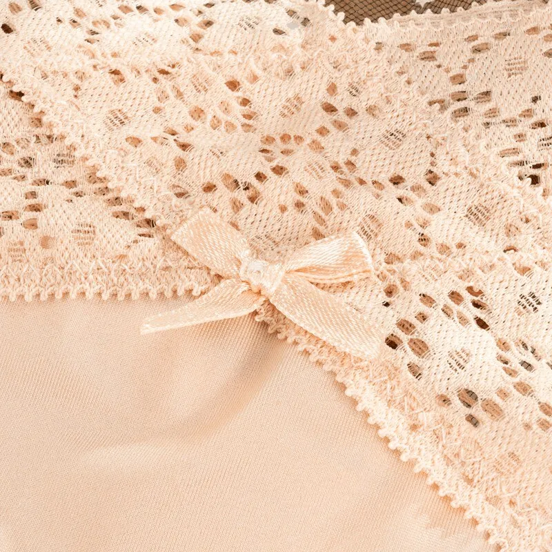 Sexy Lace Breathable Women's Thong with Cutouts - SF0987