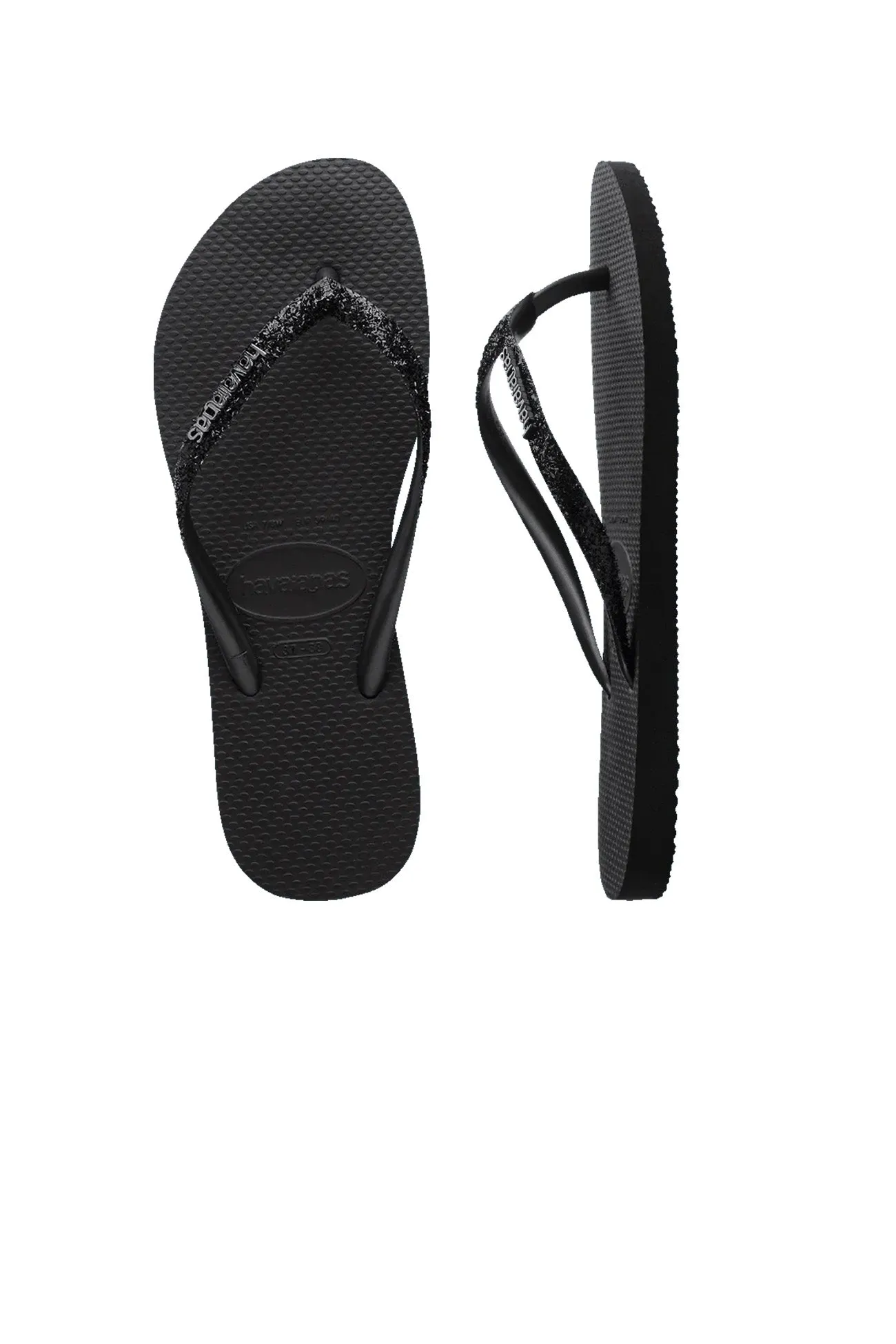 Slim Metal Logo Glitter II Black Dark Grey