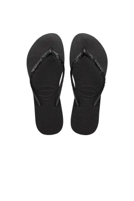 Slim Metal Logo Glitter II Black Dark Grey