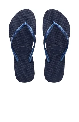 Slim Metallic Navy Blue
