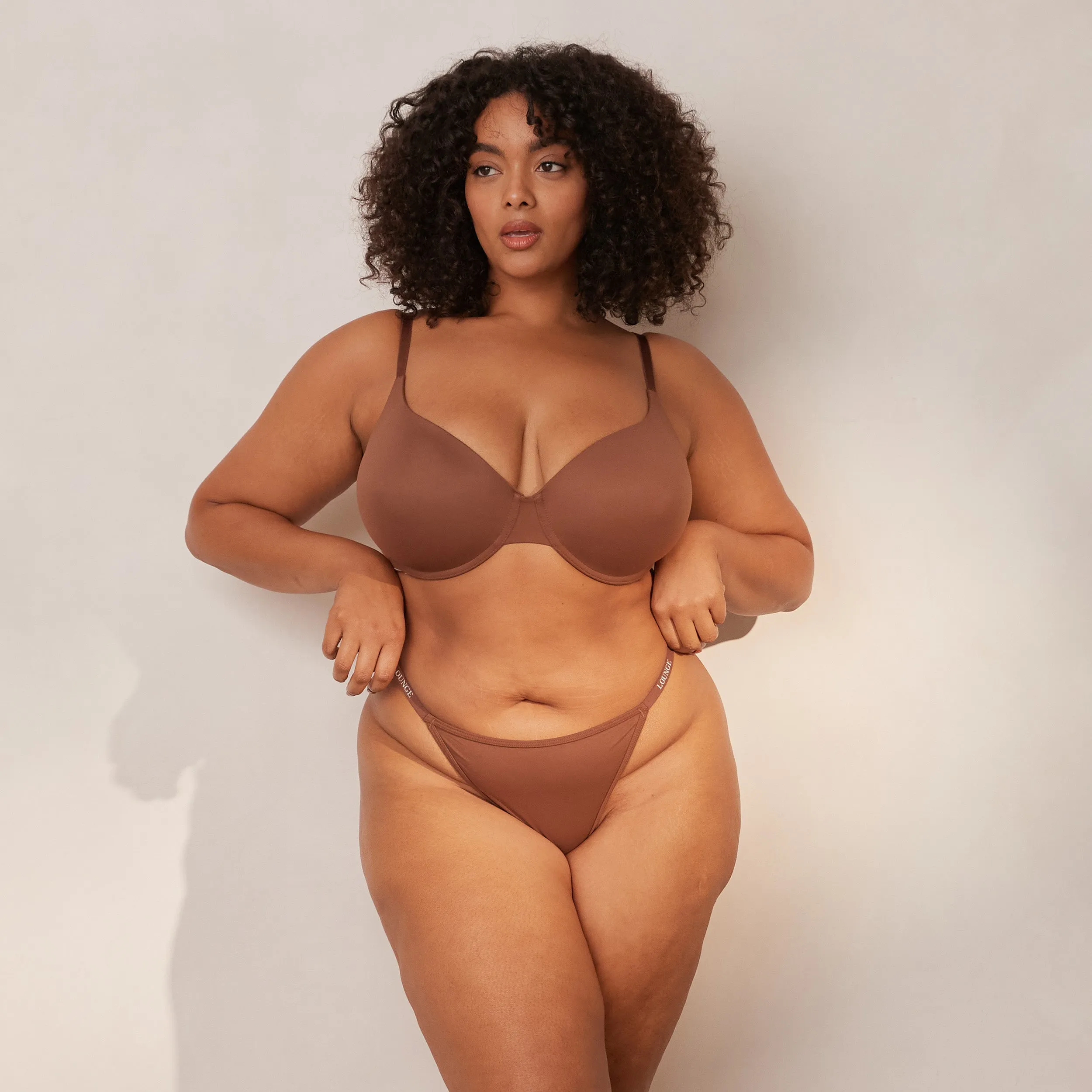 Smooth Classic T-shirt Bra  - Chestnut
