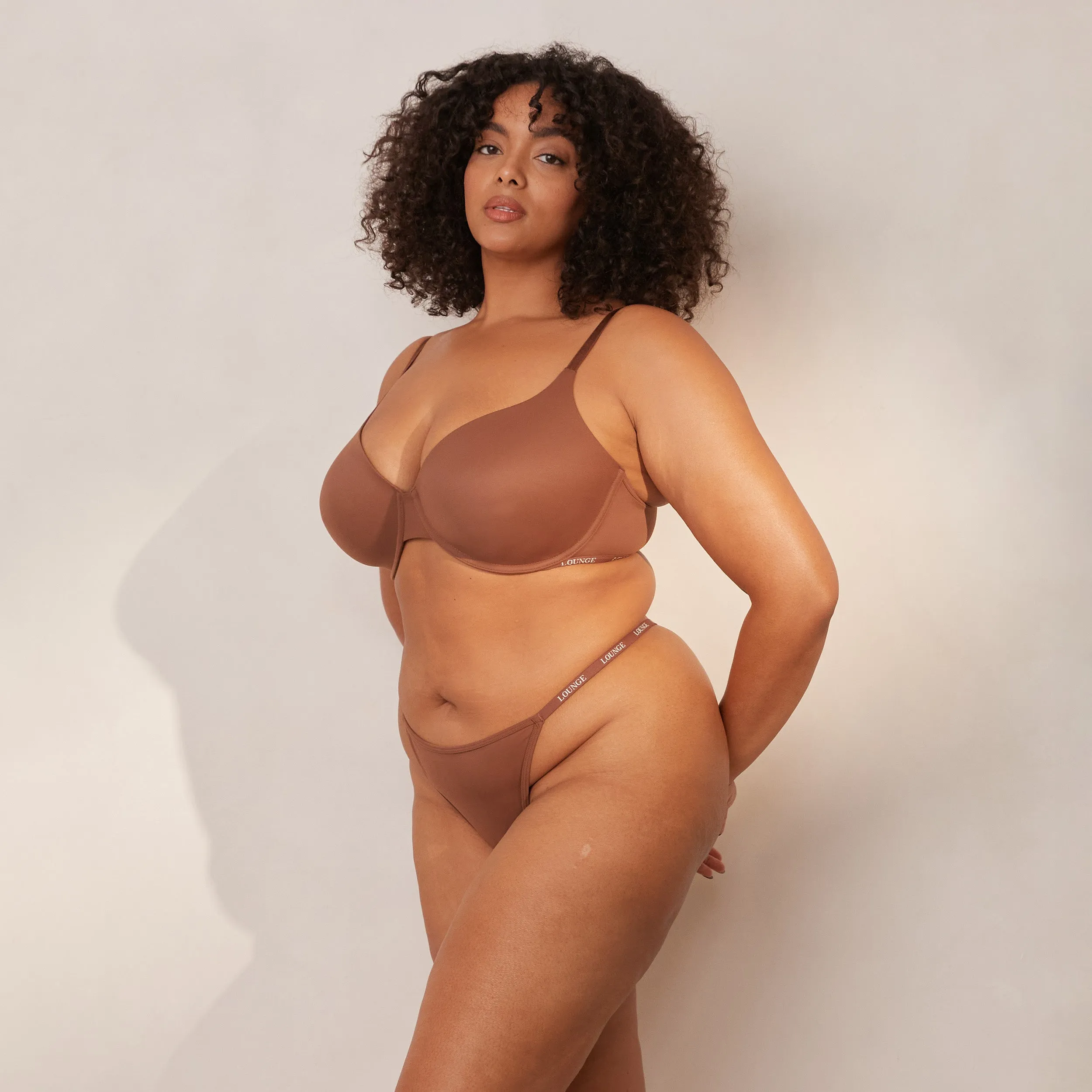 Smooth Classic T-shirt Bra  - Chestnut