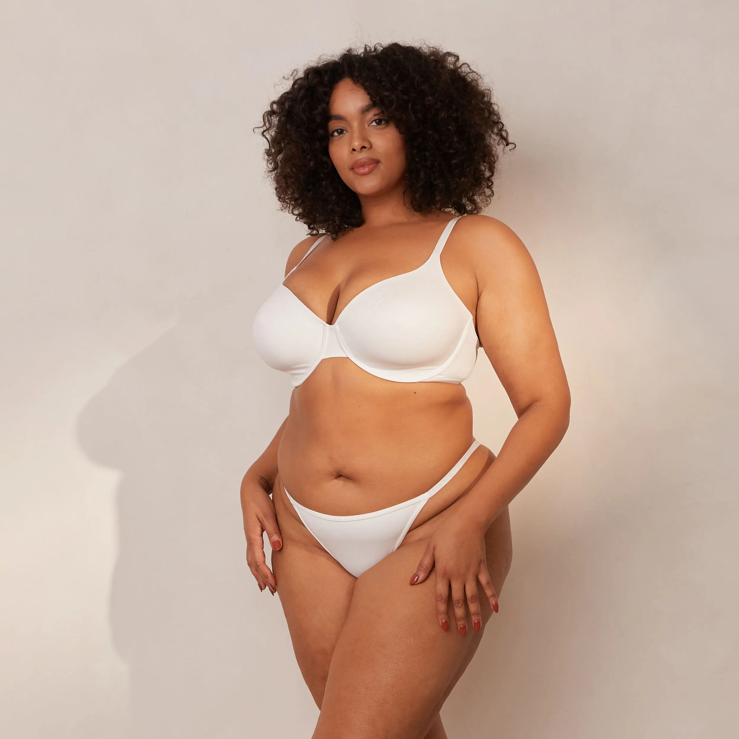 Smooth Classic T-shirt Bra  - White