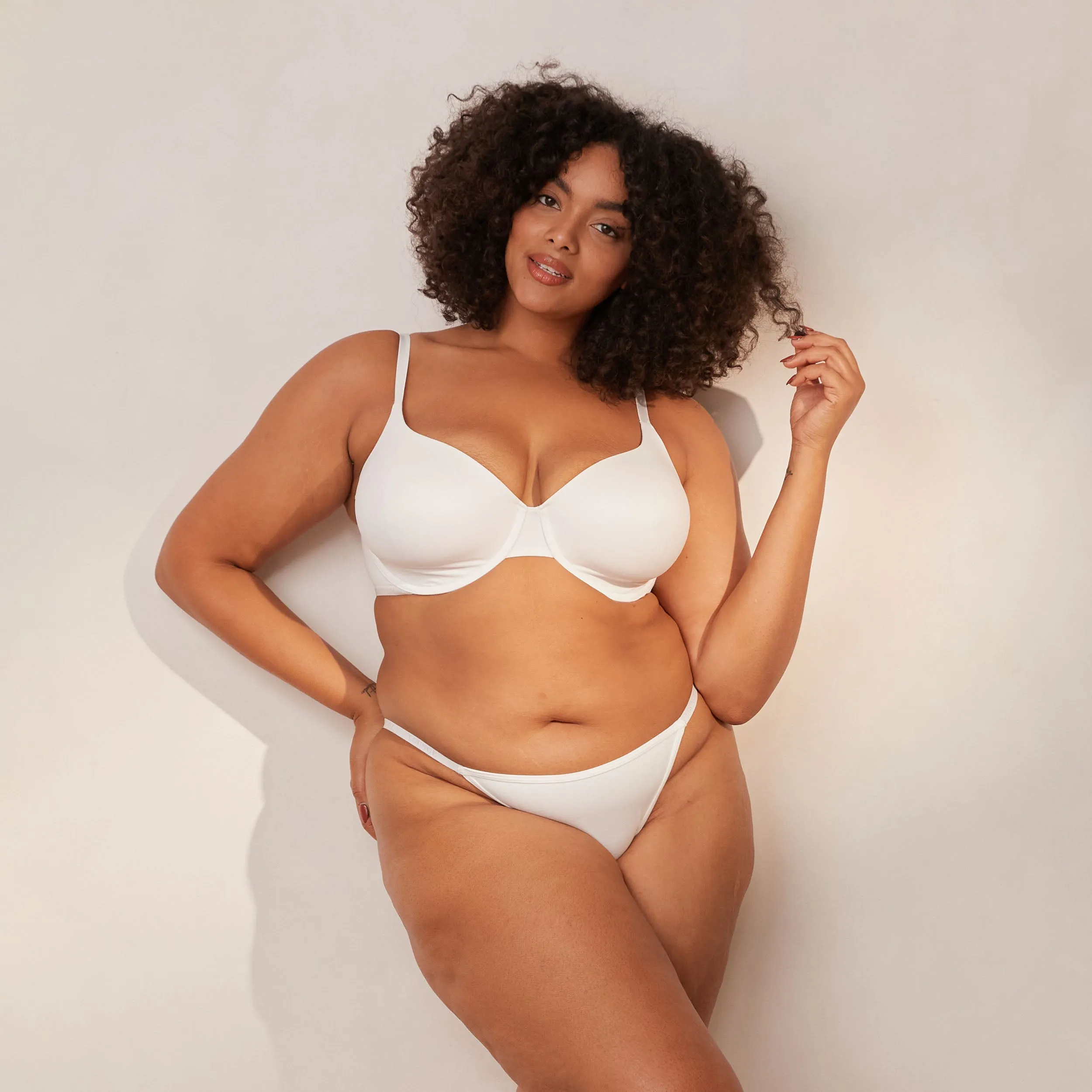 Smooth Classic T-shirt Bra  - White