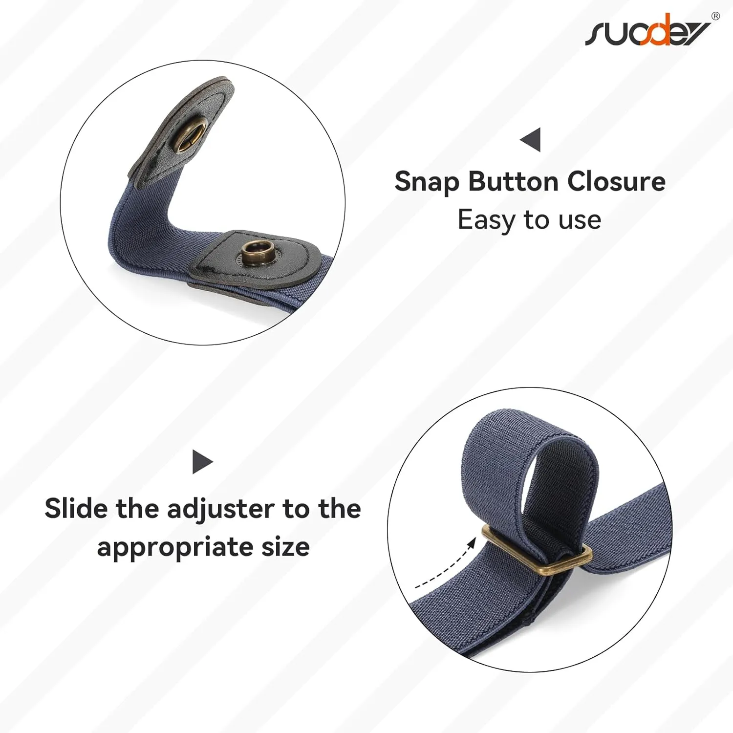 SUOSDEY No Buckle Invisible Stretch Belts for Men/Women Belt for Jeans pants No Hassle,No Bugle