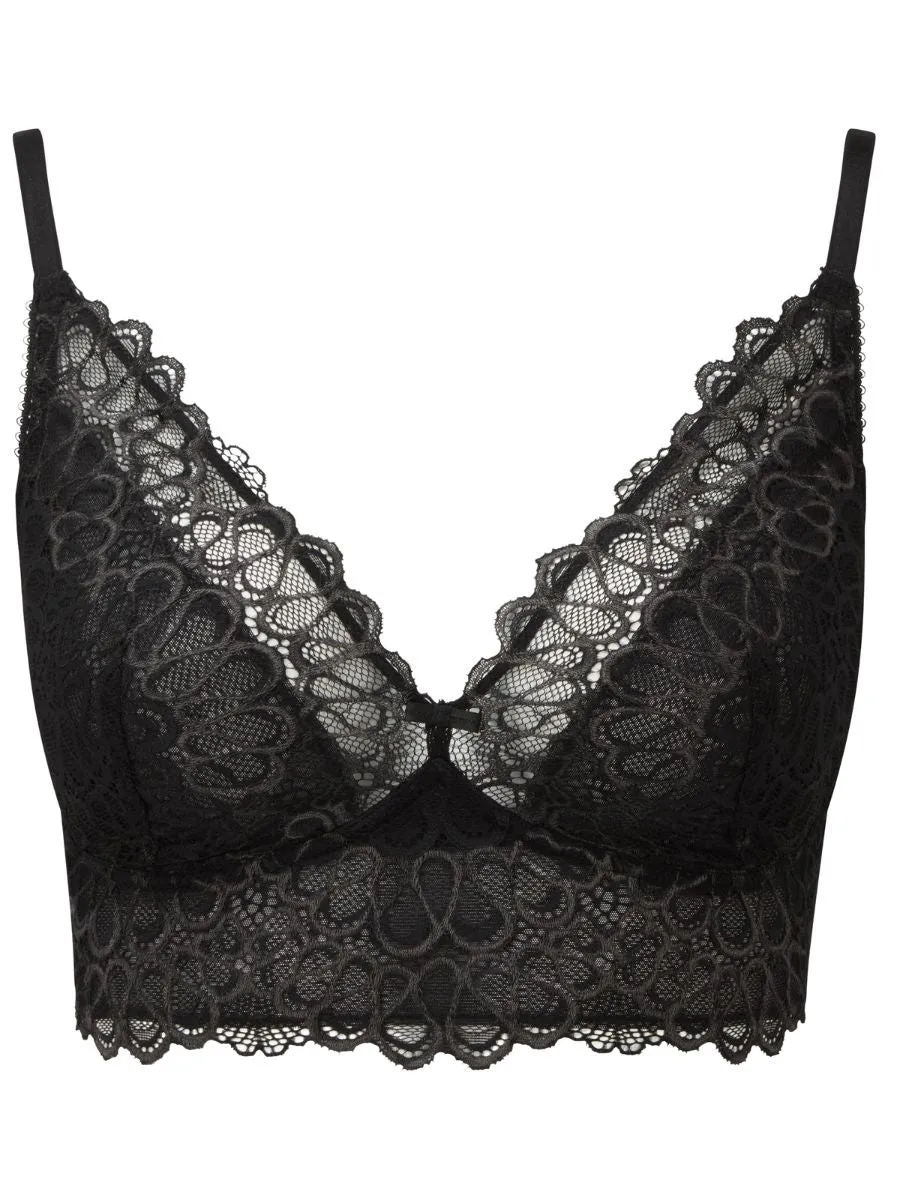 Swirl Bralette - Black