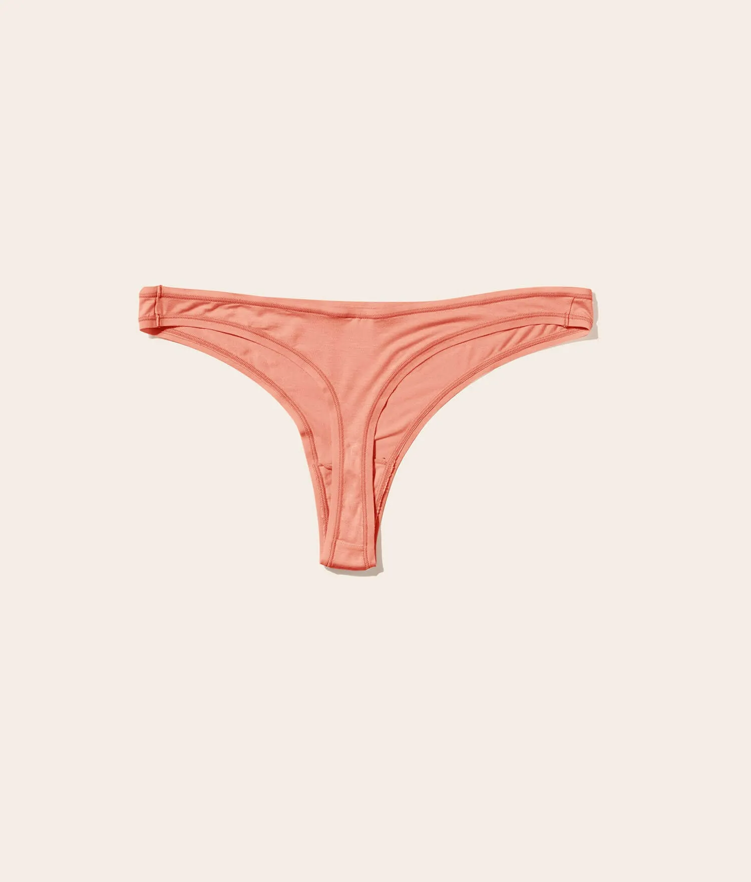 The Thong Panty - Rayon - Apricot