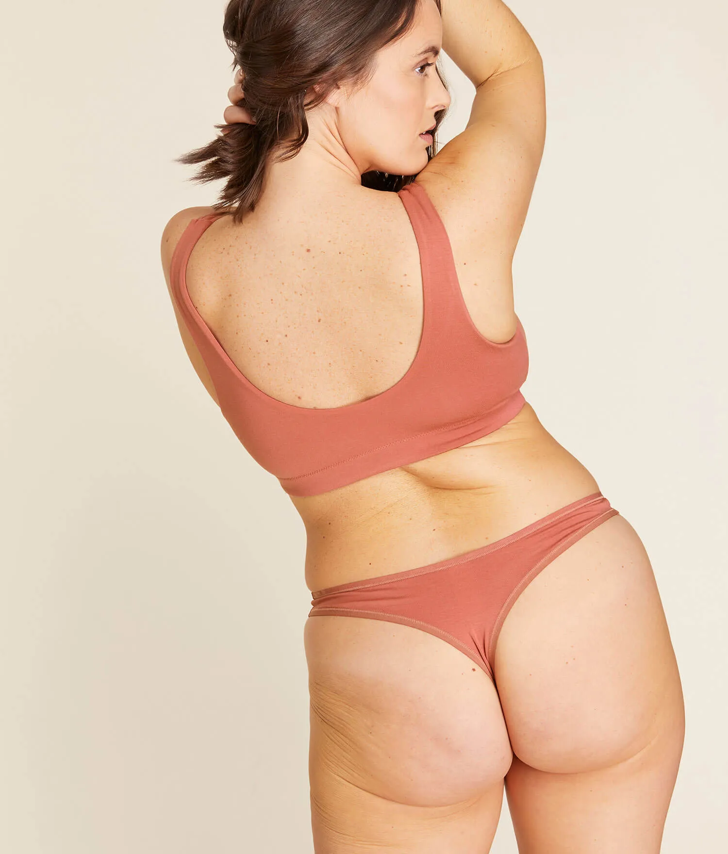 The Thong Panty - Rayon - Apricot