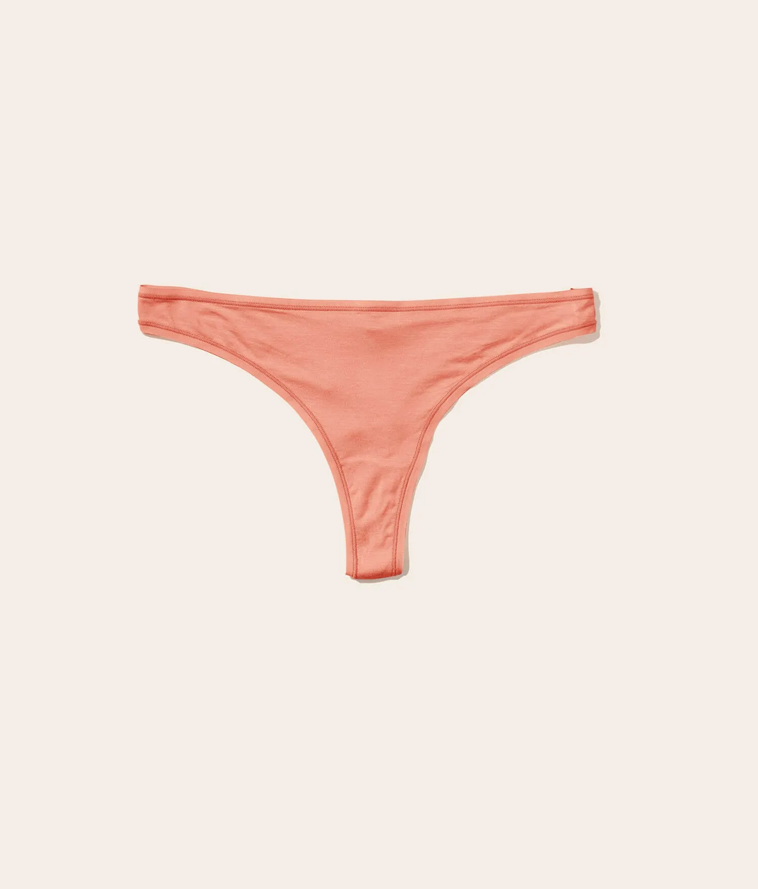 The Thong Panty - Rayon - Apricot
