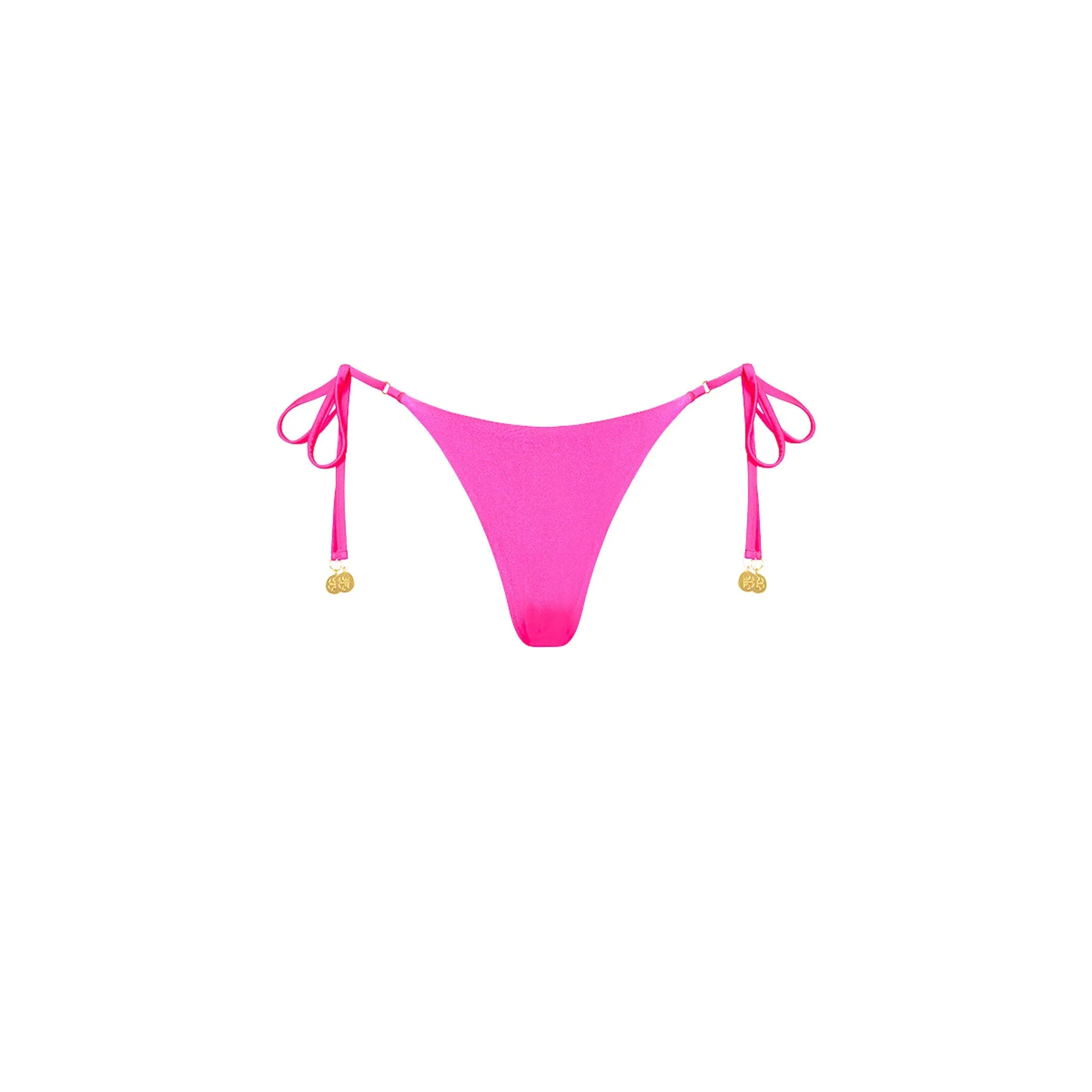 Thong Tie Side Bikini Bottom - Posh Pink
