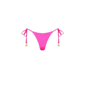 Thong Tie Side Bikini Bottom - Posh Pink