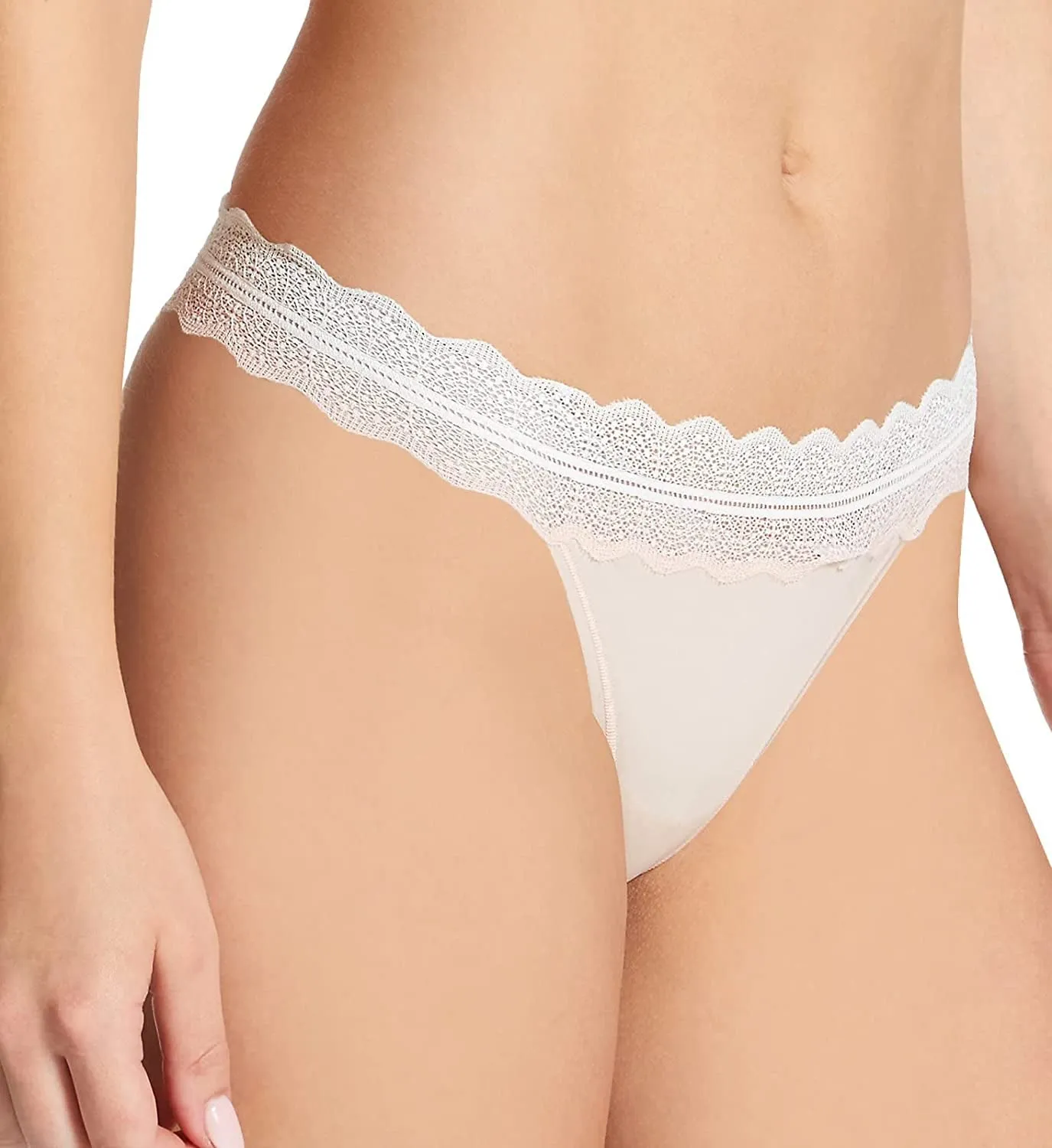 Women's Micro with Lace Band Thong Panty