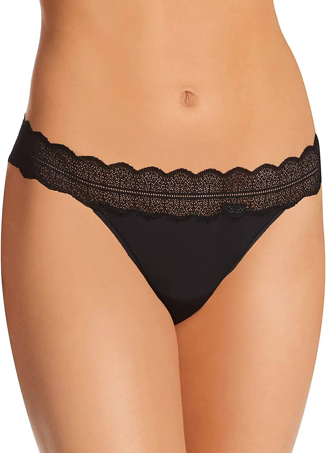 Women's Micro with Lace Band Thong Panty